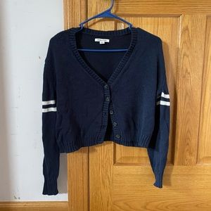 American Eagle Cropped Button Up Cardigan Sweater